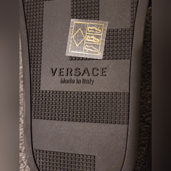 Flash Sale⚡️Versace Baroccoflage Slides Sandals Khaki 8 US (41 Euro) - Picture 3 of 7